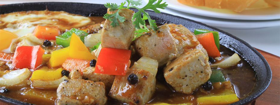 Stir Fried Tuna Cubes With Oyster Sauce